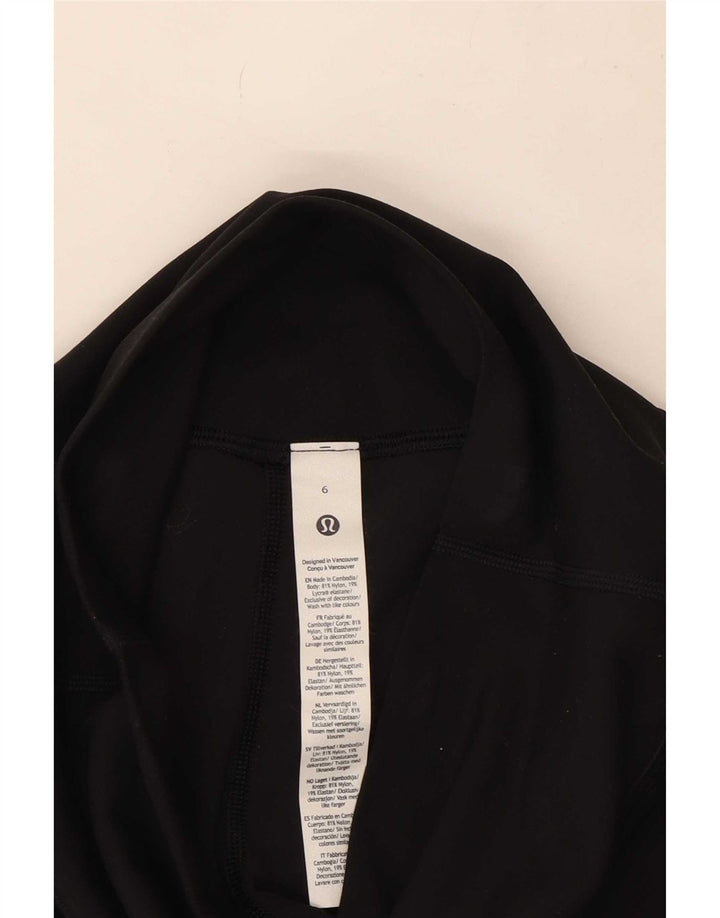 Lululemon Damen Leggings US 6 Medium Schwarz Nylon