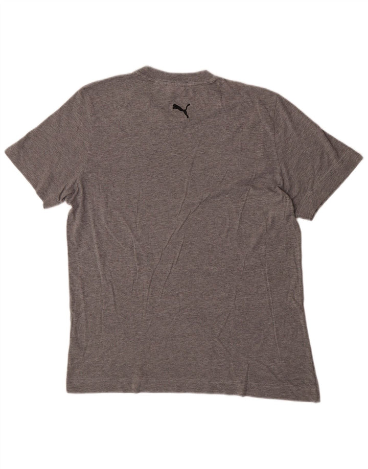 Puma Herren Grafik-T-Shirt-Oberteil Mittelgrau
