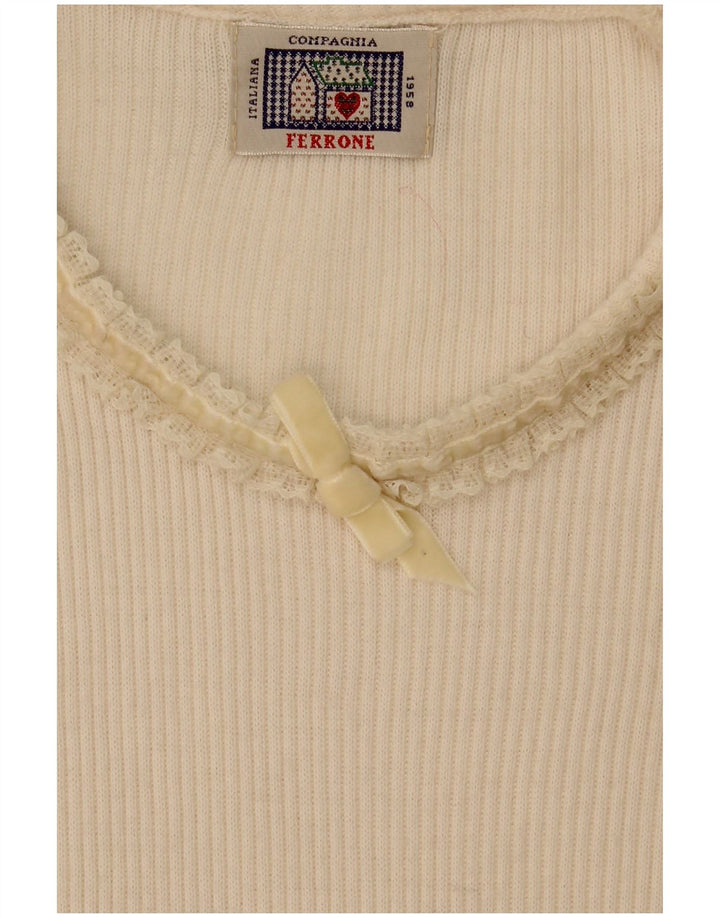 Compagnie Damen Langarm-Body UK 12 Medium Off White