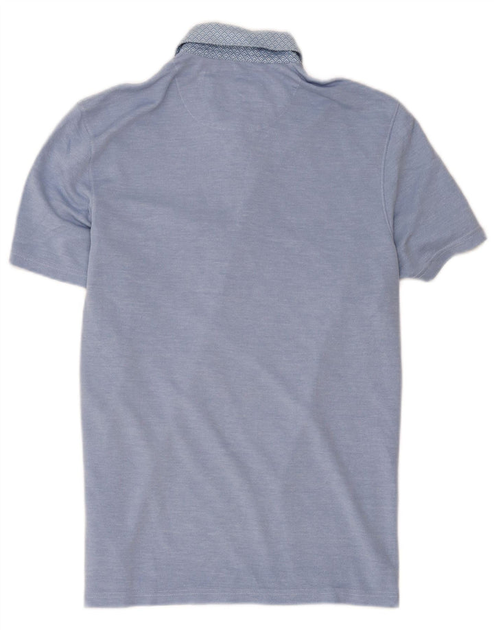 Ted Baker Herren-Poloshirt, Größe 3, Mittelblau, Modal