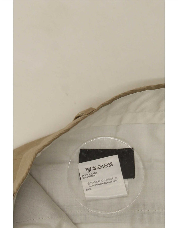Marks & Spencer Herren-Anzughose mit Pegged-Anzug, W36, L31, beige, Polyester