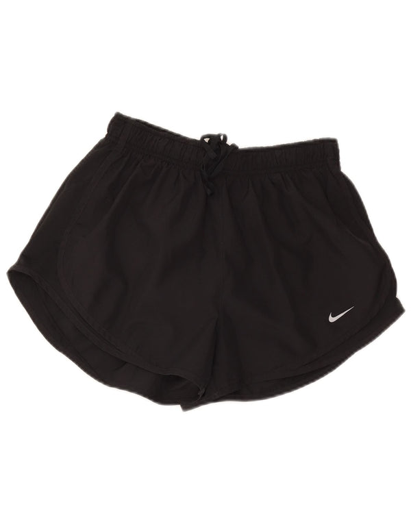 Nike Damen Dri Fit Sport Shorts UK 12 Medium Schwarz
