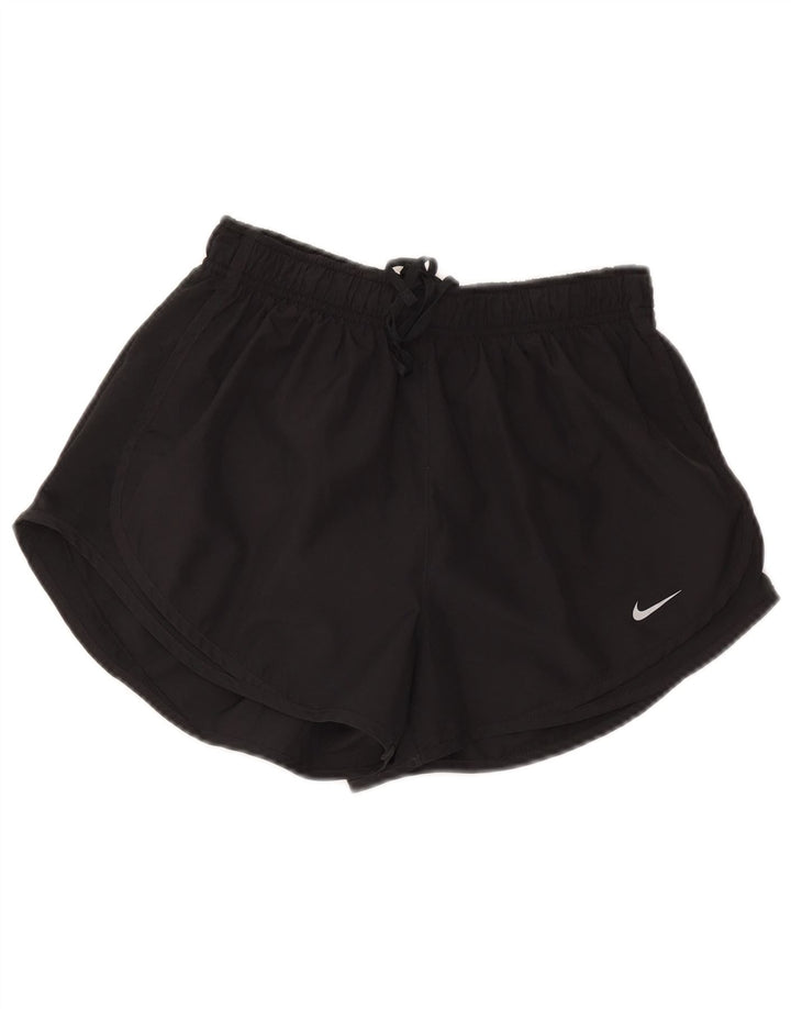 Nike Damen Dri Fit Sport Shorts UK 12 Medium Schwarz