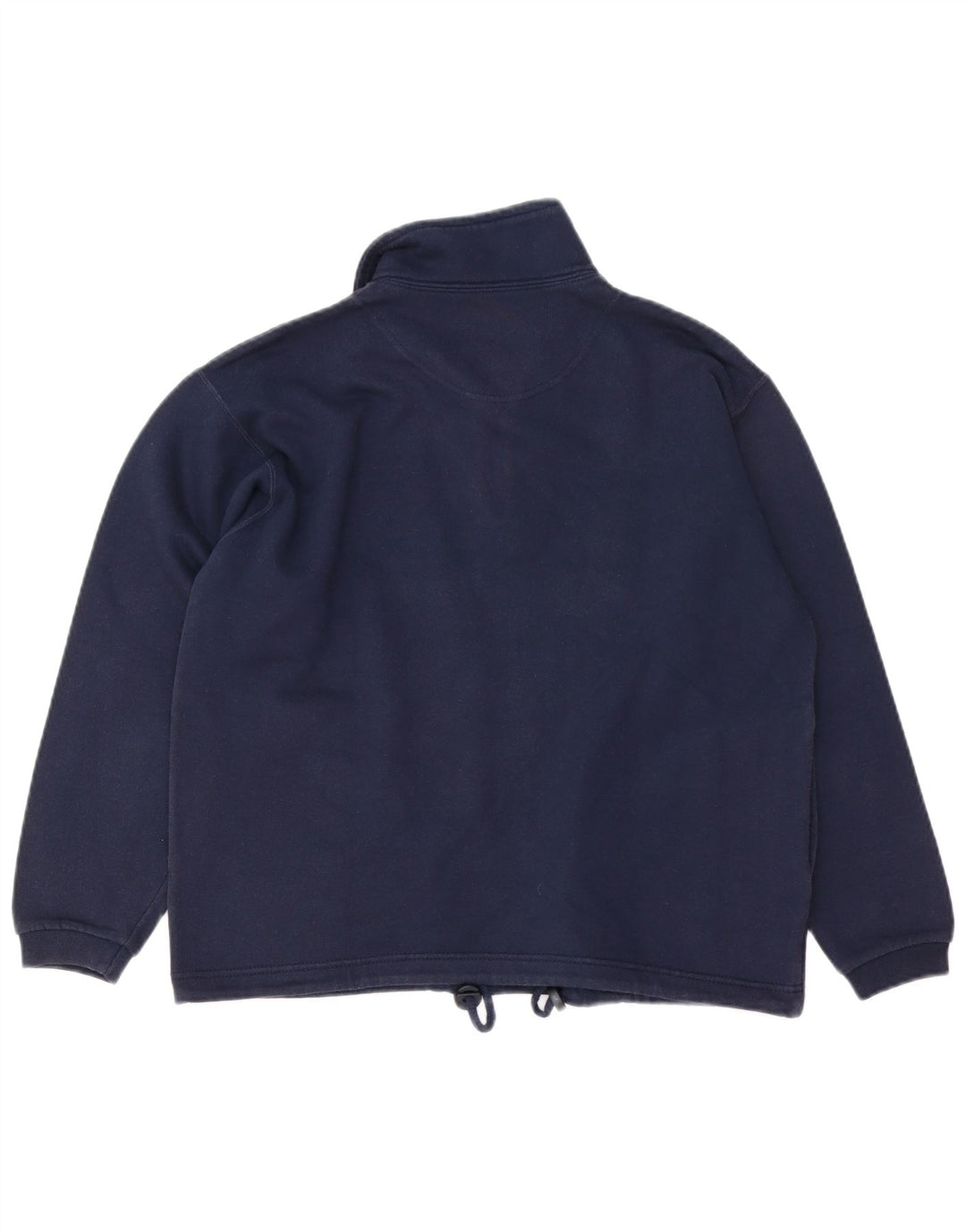 CHAMPION Damen-Sweatshirt mit Reißverschluss am Hals, UK 14, mittelmarineblaue Baumwolle