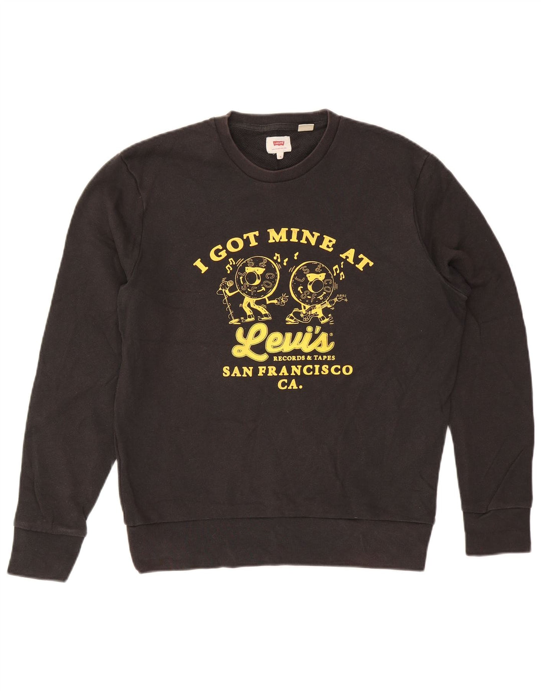 Levi's Herren-Sweatshirt „San Francisco Graphic“ aus mittelschwarzer Baumwolle
