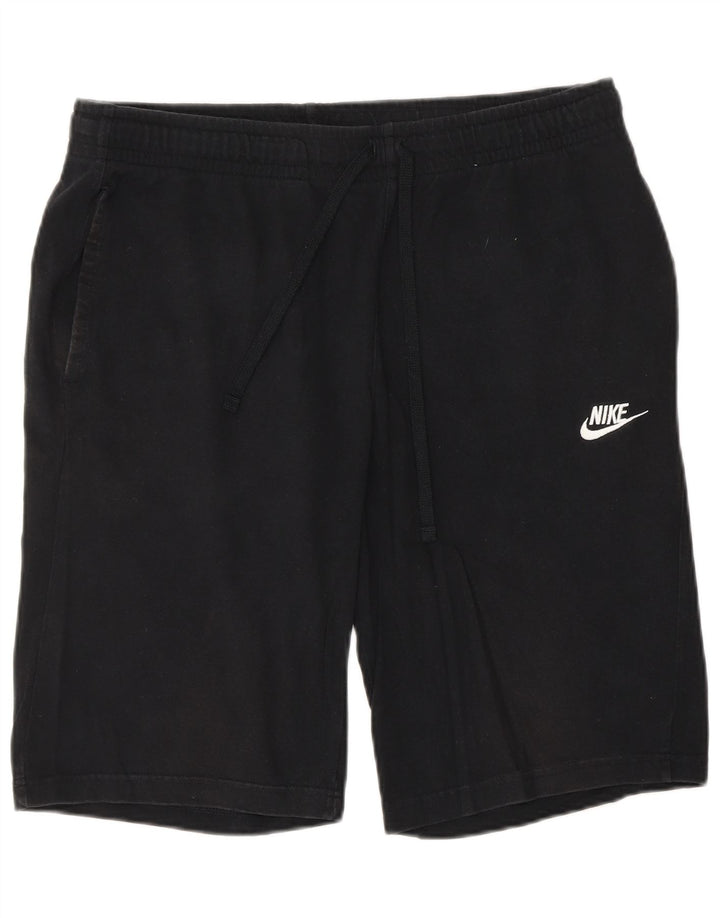NIKE Herren-Sportshorts, groß, schwarze Baumwolle