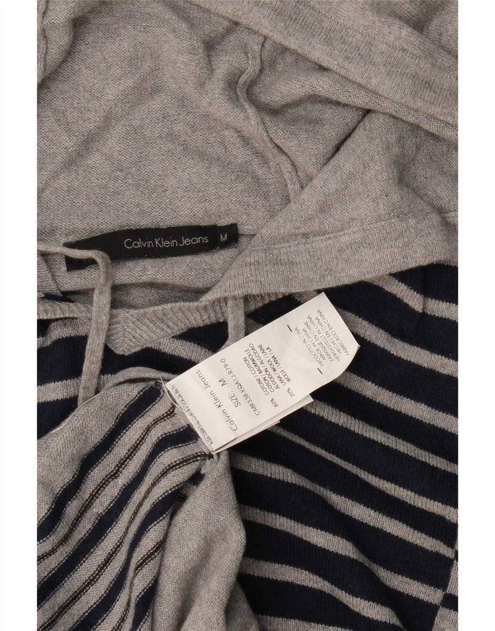 Calvin Klein Jeans Herren-Pullover mit Kapuze, Mittelgrau, Farbblock
