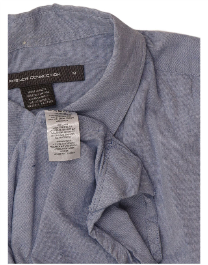 FRENCH CONNECTION Herrenhemd aus mittelblauer Baumwolle