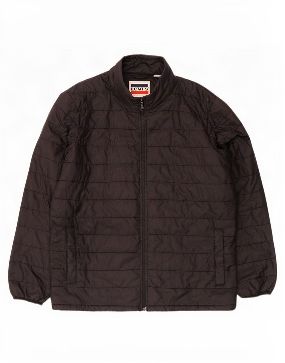 Levi's Herren Wattierte Jacke UK 40 Large Schwarz Polyester