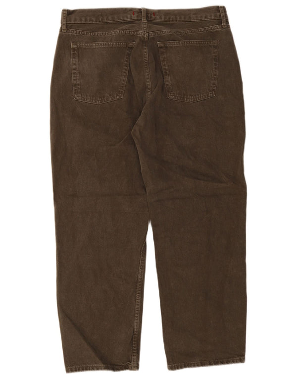 Zara Damen Straight Jeans EU 46 2XL W36 L26 Khaki