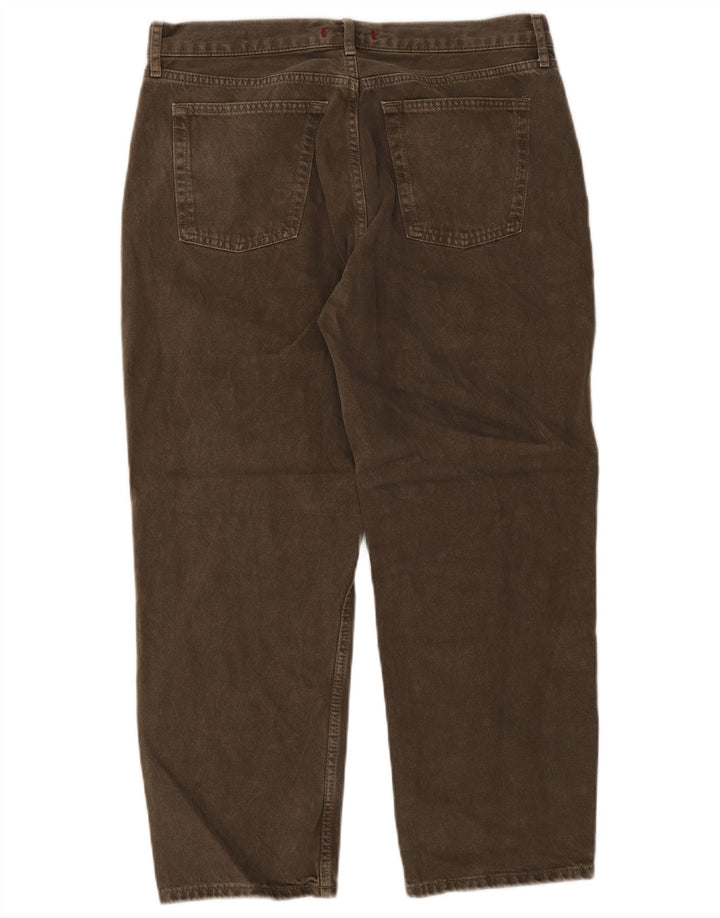 Zara Damen Straight Jeans EU 46 2XL W36 L26 Khaki