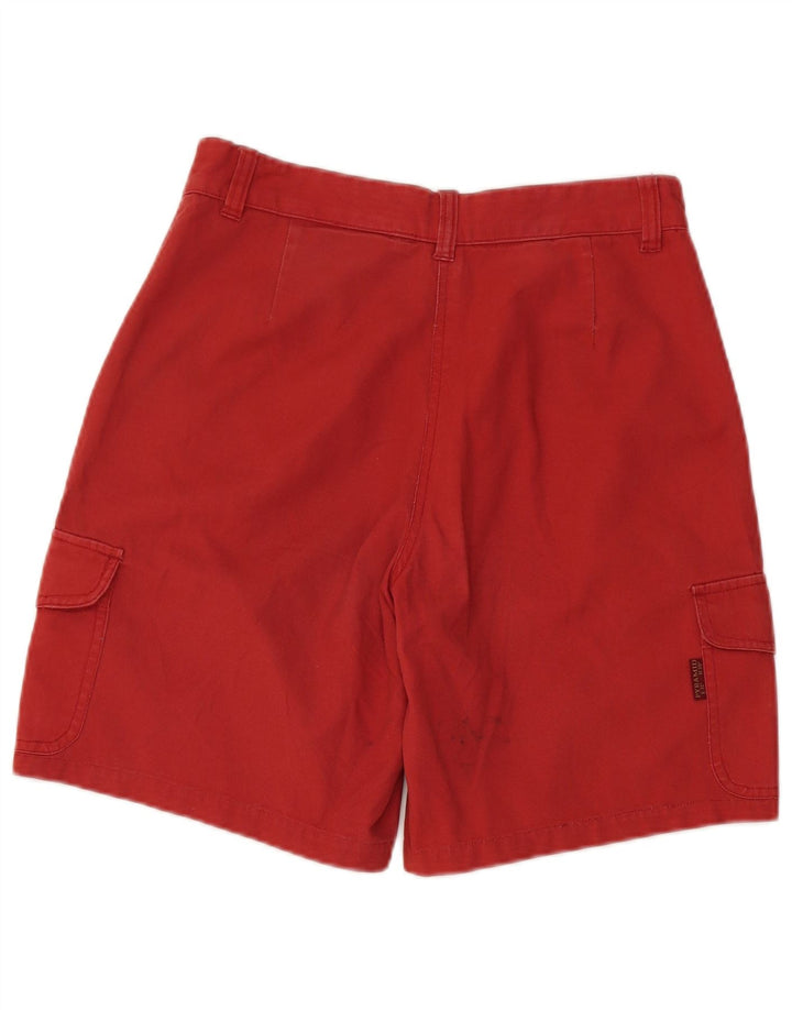 PYRAMID Damen Cargoshorts IT 44 Medium W28 Rote Baumwolle