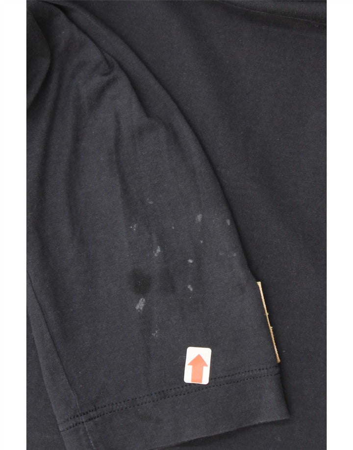 ALVIERO MARTINI Mens Long Sleeve Polo Shirt Medium Navy Blue Vintage ALVIERO MARTINI and Second-Hand ALVIERO MARTINI from Messina Hembry 