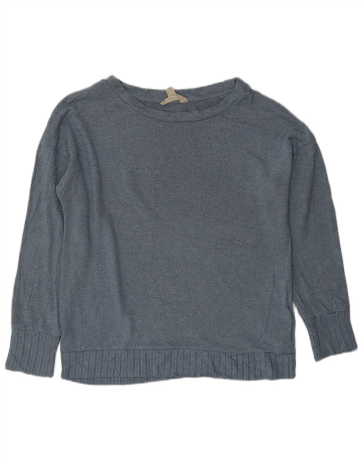 Marks & SPENCER Damen-Pullover, übergroß, U-Boot-Ausschnitt, Gr. 10, Größe S, Blau
