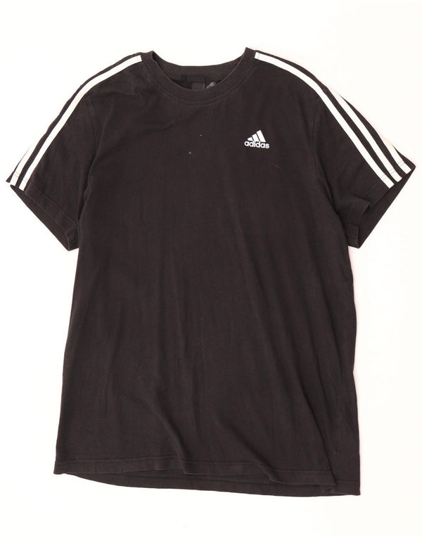 Adidas Herren T-Shirt Top Large Schwarz Baumwolle