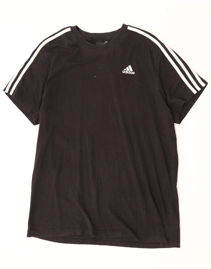 Adidas Herren T-Shirt Top Large Schwarz Baumwolle