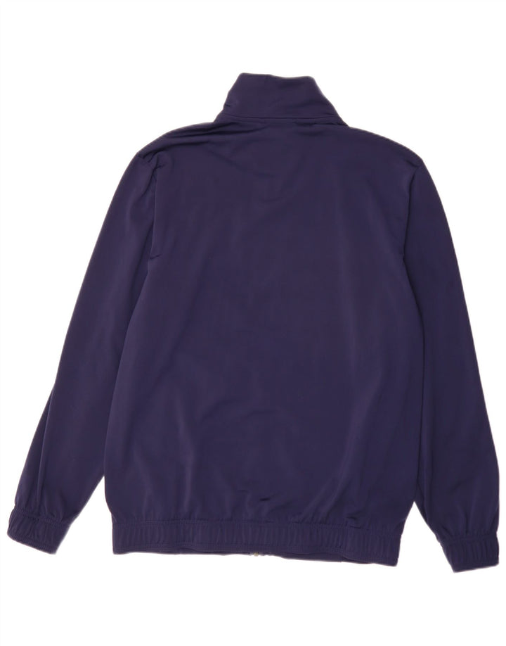 Puma Herren-Trainingsanzug-Top-Jacke, mittelblaues Farbblock-Polyester