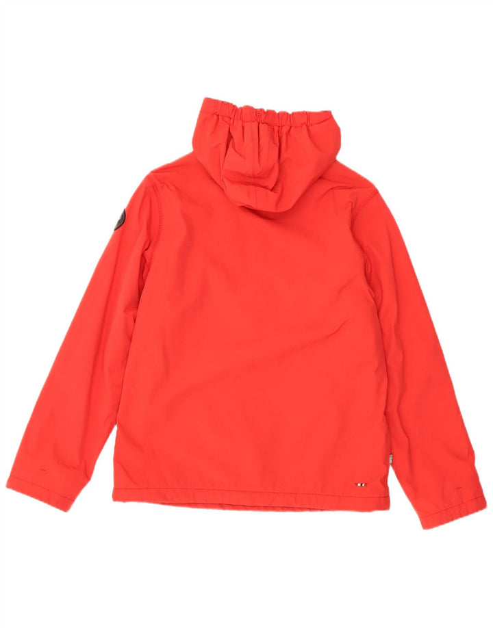 Napapijri Geographic Graphic Anorak-Jacke für Jungen, 13–14 Jahre, rotes Polyamid