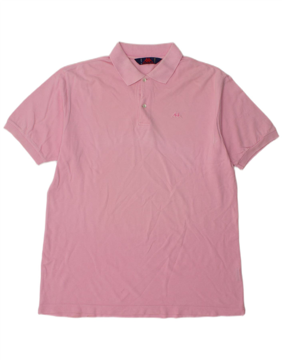 Kappa Herren-Poloshirt, groß, rosa Baumwolle