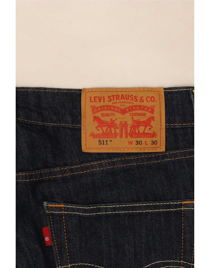 Levi's Herren 511 Slim Jeans W30 L30 Marineblau Baumwolle