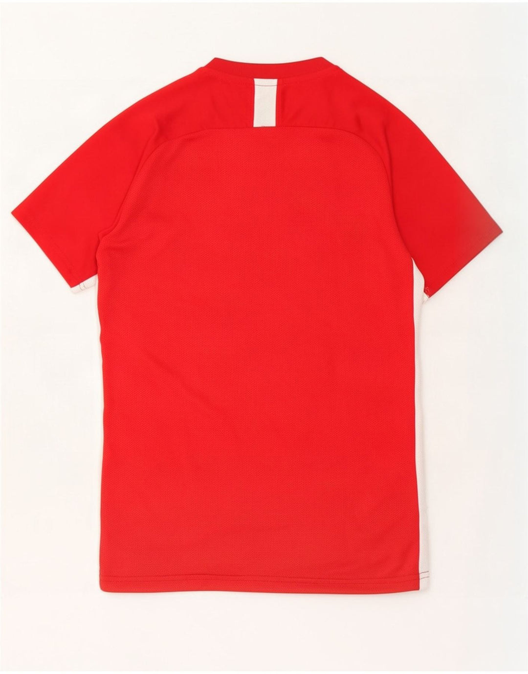 Nike Herren Dri Fit T-Shirt Top Small Rot Colourblock Polyester