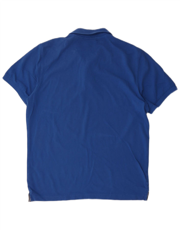 Gant Herren-Poloshirt, große blaue Baumwolle