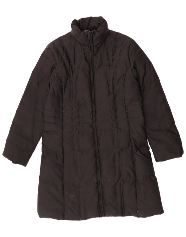 Sergio Tacchini Damen Wattierter Mantel IT 46 Large Schwarz