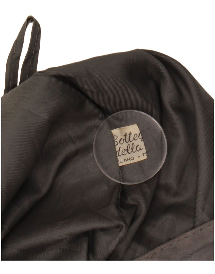 VINTAGE Damen Wildlederrock IT 44 W27 L26 Grau