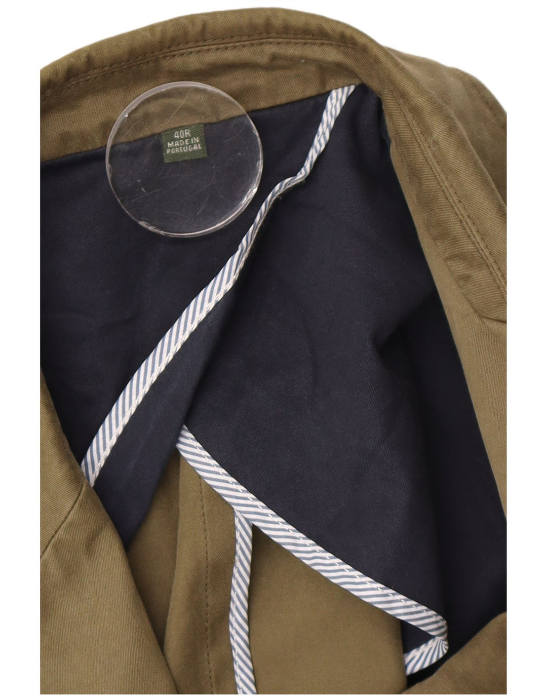 Orvis Herren-Blazer mit 2 Knöpfen, UK 40, Größe L, Khaki, Baumwolle