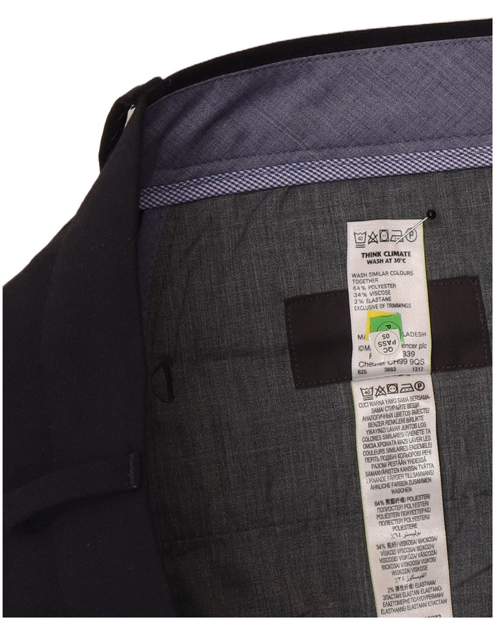 Maßgeschneiderte Slim-Anzughose für Herren von Marks & Spencer, W36 L31, Marineblau