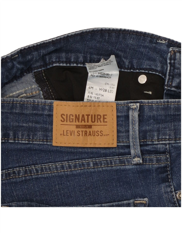 Levi's Damen Signature Straight Jeans US 6 Medium W28 L32 Marineblau