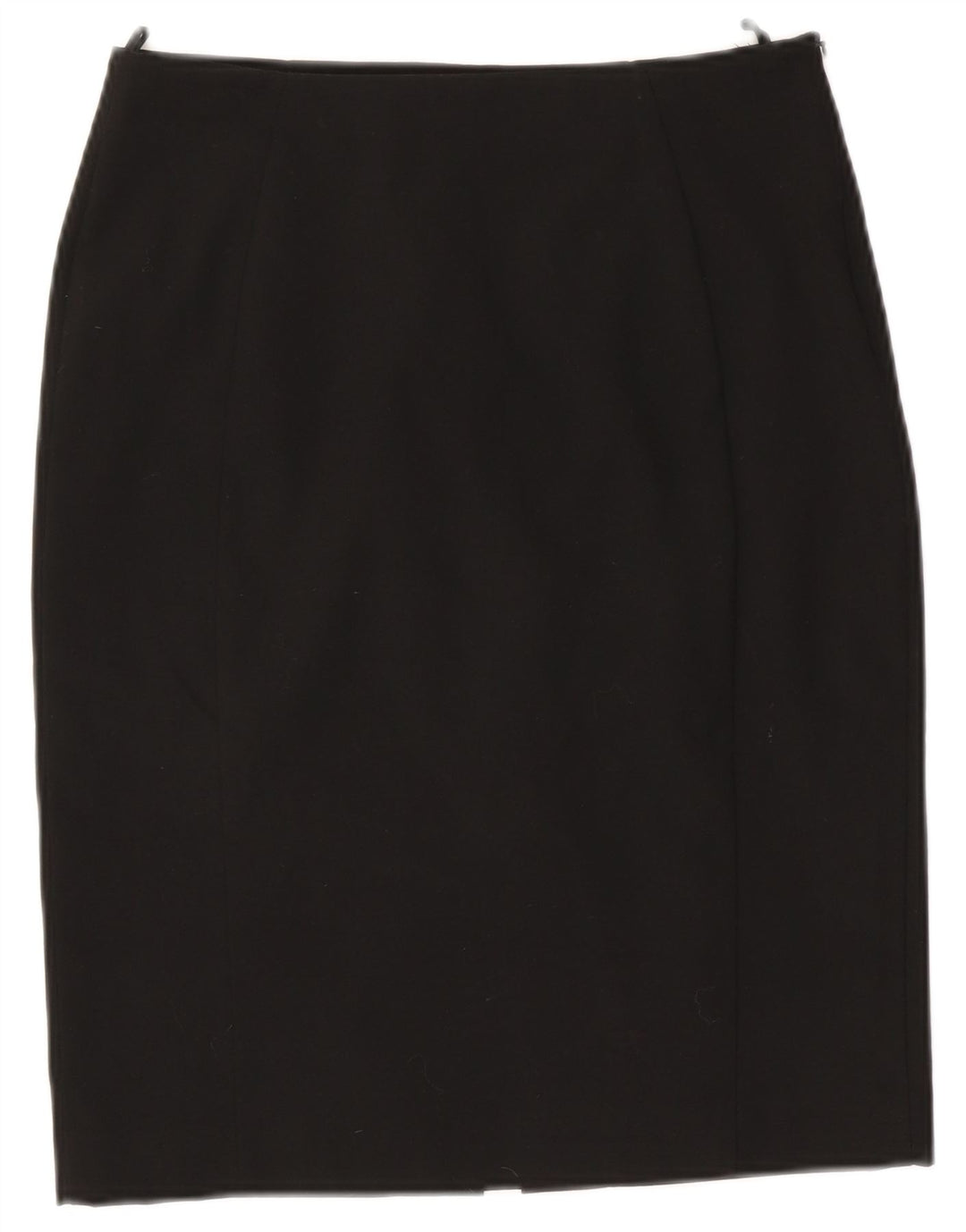 Benetton Damen Bleistiftrock UK 10 Small W27 Schwarz Polyester