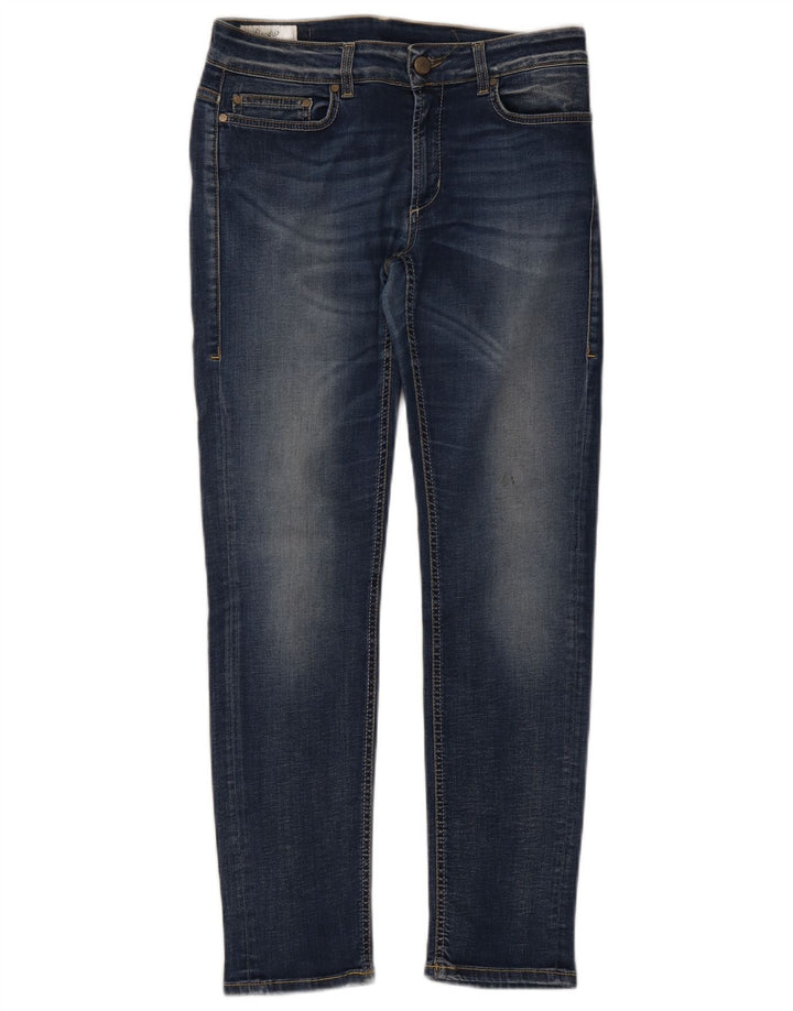 Dondup Damen Slim Jeans W31 L29 Blaue Baumwolle
