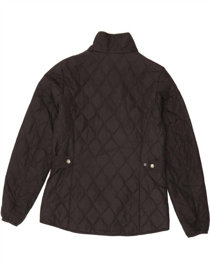EDDIE BAUER Womens Quilted Jacket UK 14 Medium Black Polyester Vintage Eddie Bauer and Second-Hand Eddie Bauer from Messina Hembry 