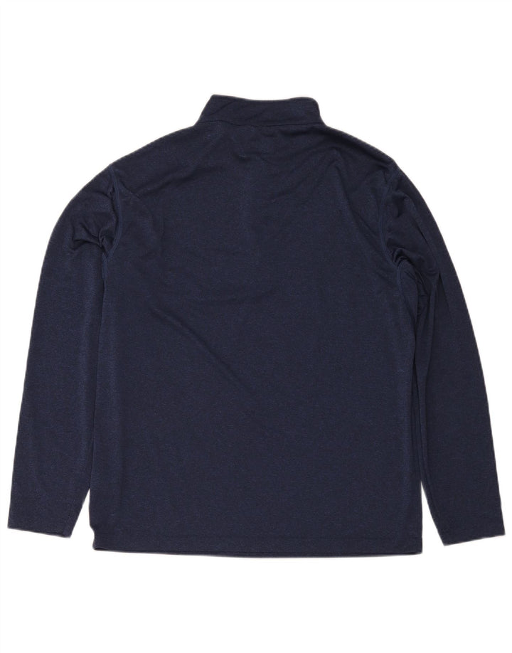 Calvin Klein Herren-Golf-Pullover-Trainingsanzug mit Reißverschluss, Größe L, Marineblau