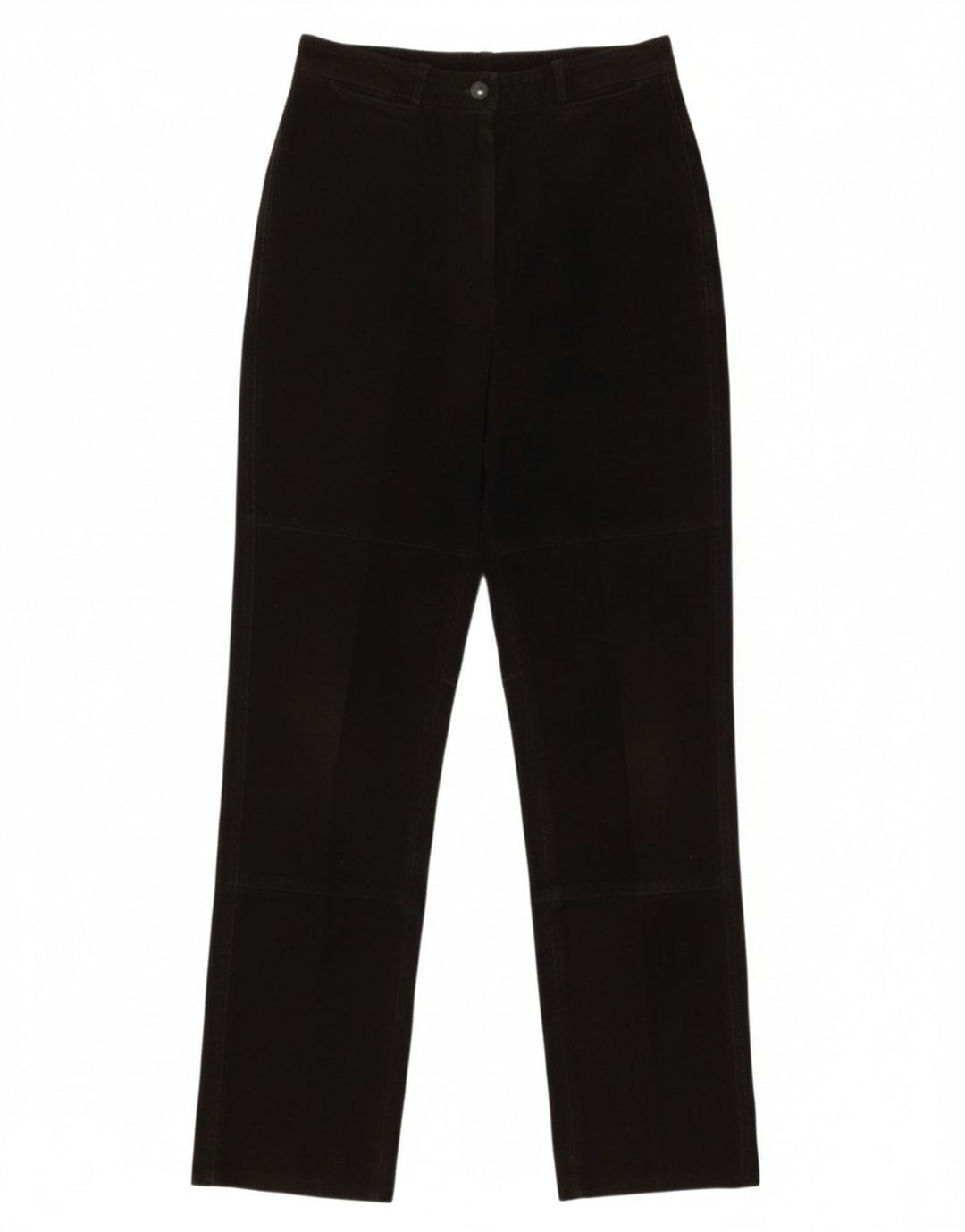JONATHAN CHRISTOPHER Womens High Waist Suede Trousers W28 L30 Black