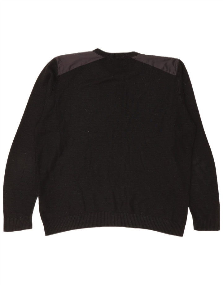 Zara Herren Rundhalspullover Pullover XL Schwarz Acryl