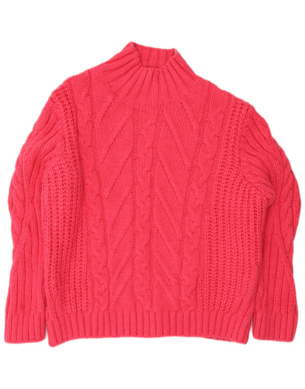 Marks & Spencer Damen-Pullover mit Rollkragen, Gr. 16, Rosa