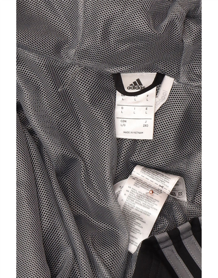 ADIDAS Herren Climacool Kapuzen-Trainingsanzug, Top-Jacke, großes schwarzes Polyester