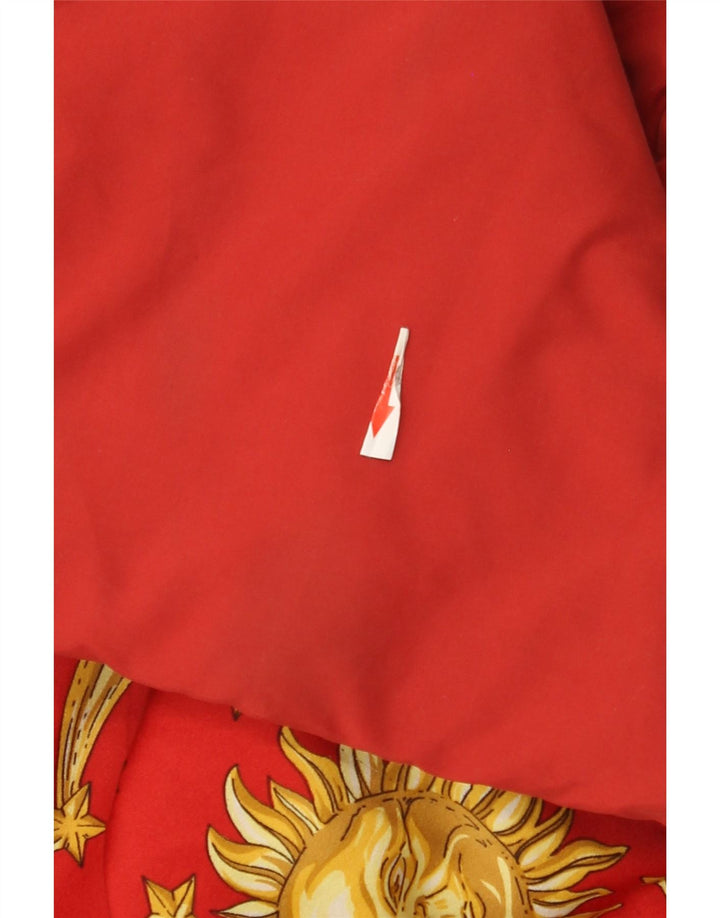 Vintage Damen gepolsterter Mantel EU 44 XL Rot