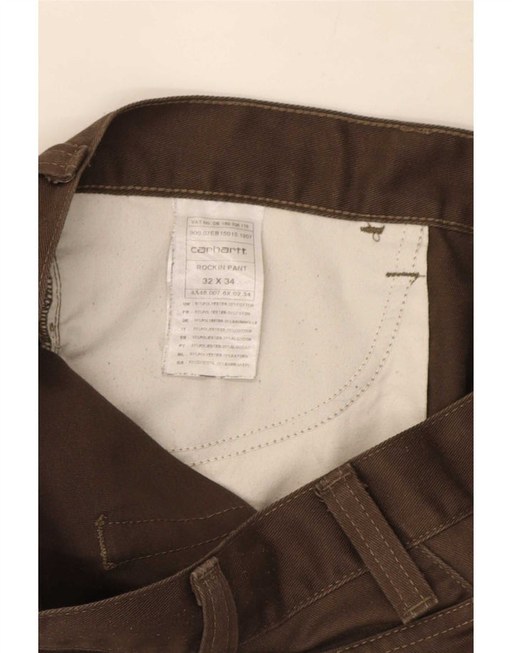 Carhartt Herren Freizeitshorts W32 Mittelbraunes Polyester
