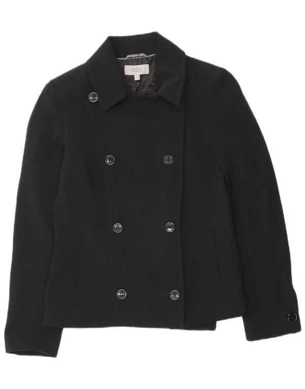 Marks & Spencer Damen-Zweireiher-Blazer, Gr. 10, Größe S, Schwarz