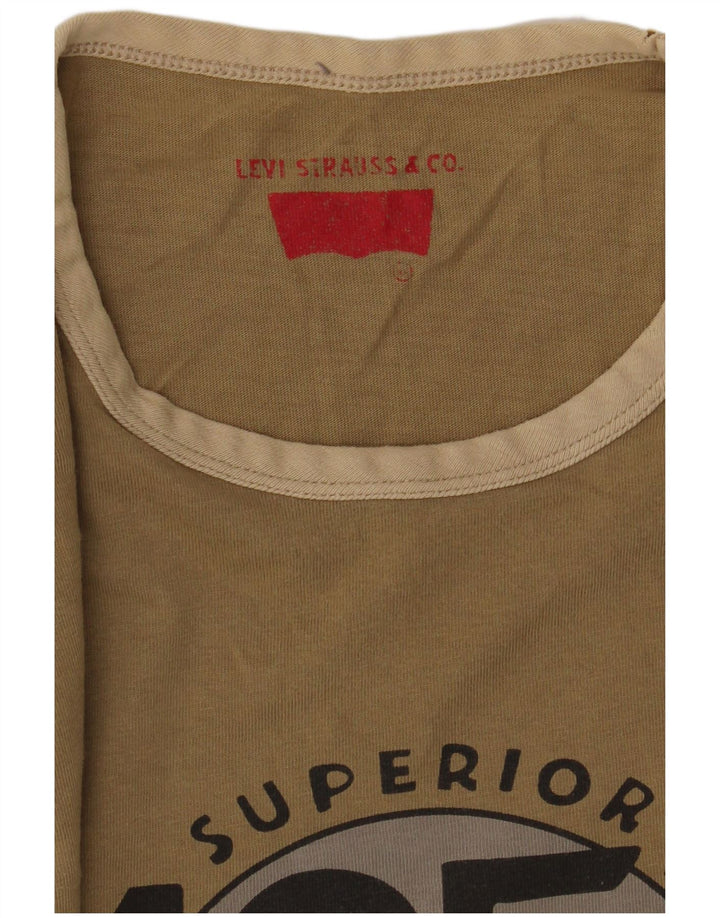Levi's Herren-T-Shirt mit Grafik, Größe L, Khaki