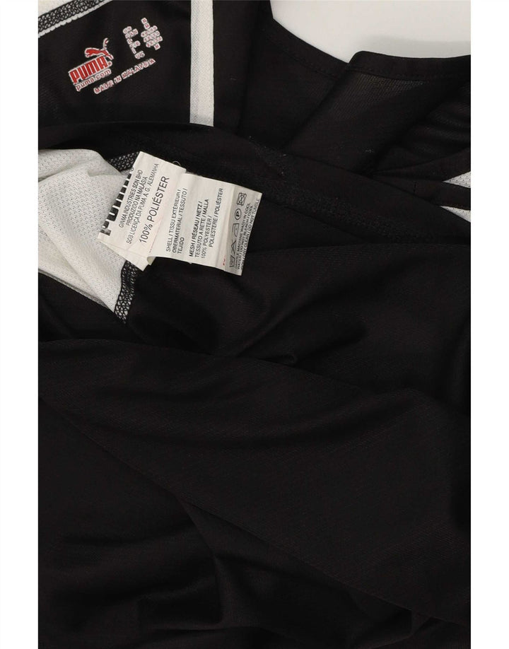 Puma Herren-Weste, mittelgroß, schwarzes Farbblock-Polyester