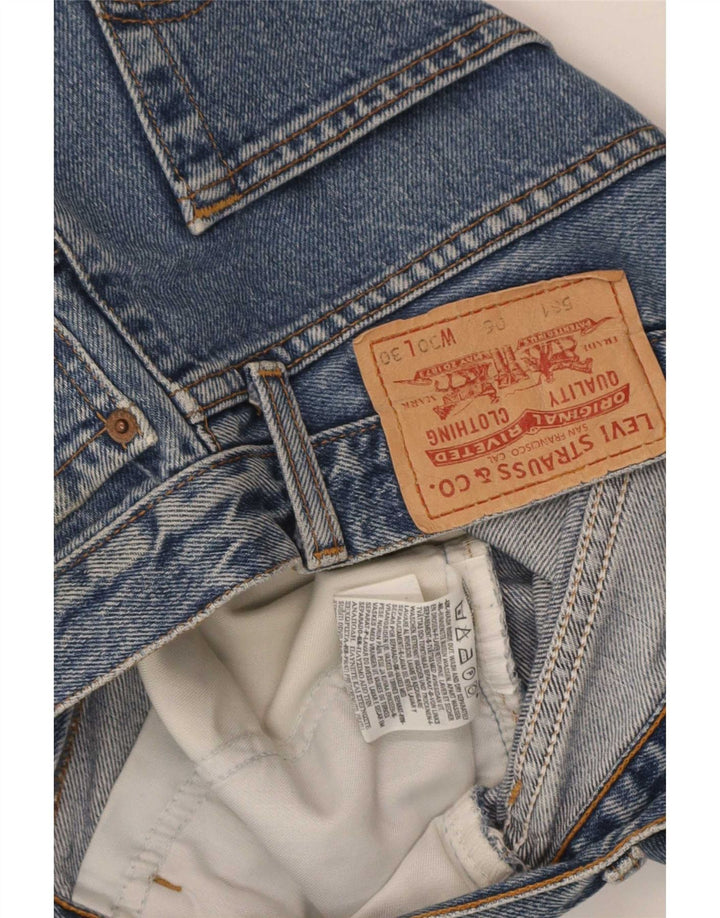 Levi's Herren 581 Distressed Denim Shorts W30 Mittelblaue Baumwolle
