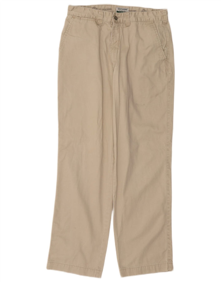 Dockers Herren Khakis Straight Chino Hose W34 L32 Beige