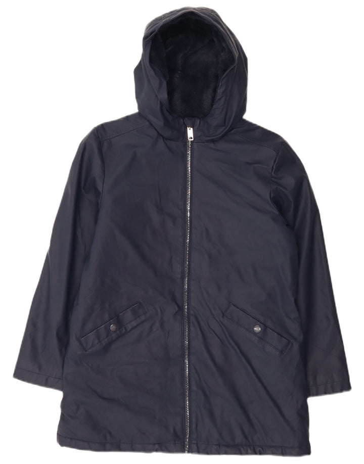 Marks & Spencer Sherpa-Jacke mit Kapuze für Jungen, 10–11 Jahre, Marineblau