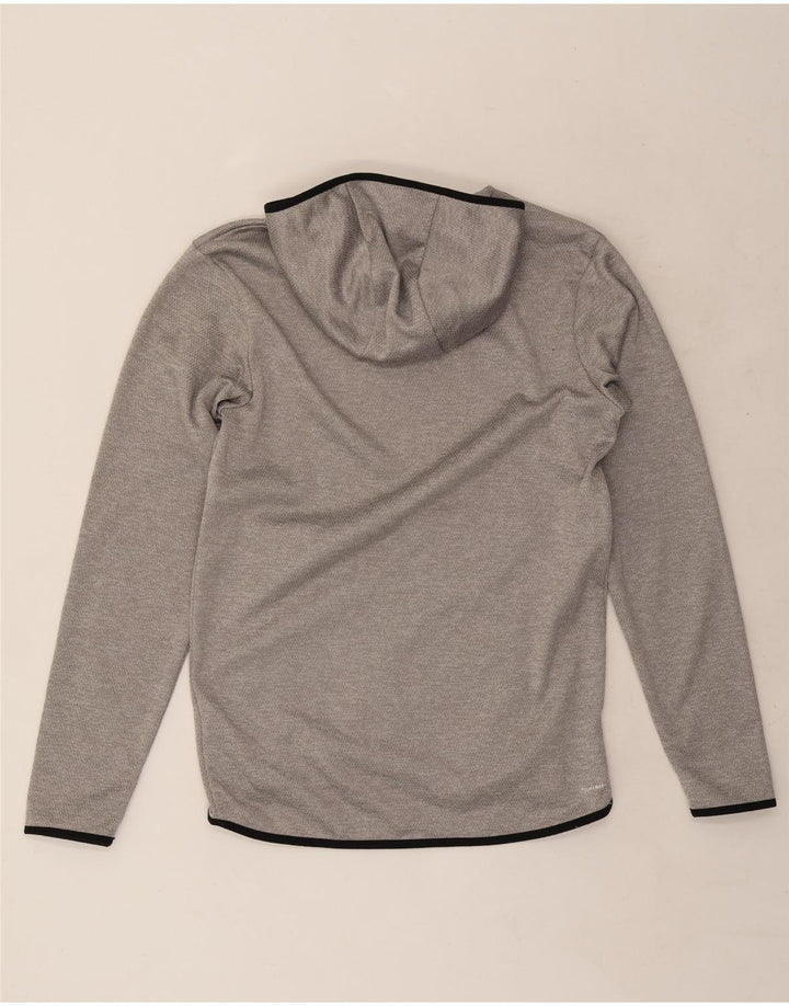 Adidas Herren Graphic Hoodie Pullover Small Grau Polyester