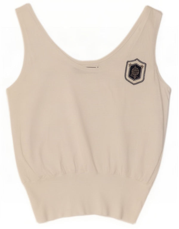 Marina Yachting Damen Weste Top UK 12 Mittelweiße Baumwolle