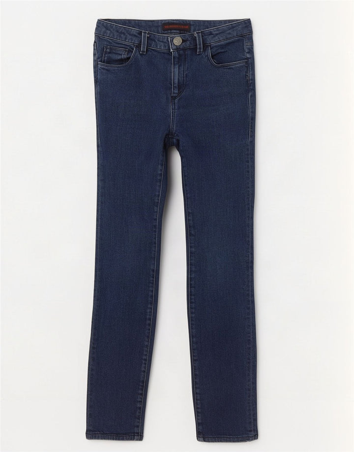 Trussardi Damen Skinny Jeans W29 L28 Marineblau